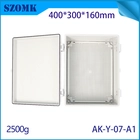 China Ak-Y-07A1 Montagem de parede Cabelo articulado com bloqueio Caixa de fivela de caixa de trava Caixa de junção à prova d'água 400x300x160mm fabricante