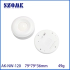 China AK-NW-120 Benutzerdefinierte runde LED-Kunststoffgehäuse für Elektronik-Netzwerkanschluss-Elektrokasten 79*79*36 mm Hersteller