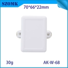 Китай AK-W-68 White Flanged IoT Curncle Curnction Box корпус корпус пластиковой проект для проектов для проектов платы 70*66*22 мм производителя