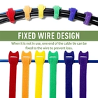 China Perforated Back to Back Hook and Loop Cable Tie, Reusable Adjustable Bundling Strap manufacturer