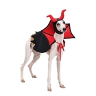 porcelana Disfraz de Halloween para mascotas, 2 uds., disfraz de gato y perro, capa de vampiro, sombrero con cuernos de diablo, fiesta de Halloween, Cosplay para mascotas fabricante