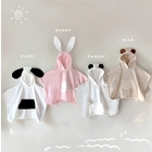 China 100% Cotton Animal Shape Baby Bath Towel Cute Bear Hooded Beach Towel Kids Newborn Blanket - COPY - p38tlk manufacturer