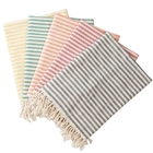 China Cotton Turkish Striped Pool Towel Beach Towel With Tassel manufacturer