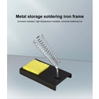 الصين حامل مكواة لحام معدنية عالمية بأفضل أداة مع إسفنجة تنظيف الصانع