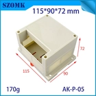 China 115x90x72mm Heißer Verkauf ABS-Kunststoff-DIN-Schiene Gehäuse von SZOMK / AK-P-05 Hersteller