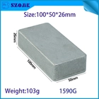 China 1590G 100*50*26*mm Aluminum Metal Stomp Box Case Enclosure Guitar Effect Pedal manufacturer