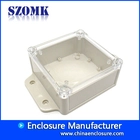 China 168 * 120 * 56mm IP68 Transparente Abdeckung Wasserdichte Kunststoffgehäuse Wandmontage Gehäuse Junction Gehäuse Fall Box / AK10011-A2 Hersteller