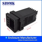 Cina 48 * 48 * 107mm SZOMK Din Rail Contenitore in plastica Custodia portaoggetti in plastica Nero Plastica Elettronica Box / AK-DG-06 produttore