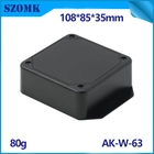 China ABS-Kunststoff-Wandhalterung schwarzes Projektkasten AK-W-63 Hersteller