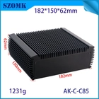 China AK-C-C85 182*150*62 m Mini preto Caso de computadores Caso de alumínio Alumínio Mini Controle industrial PC Fonte de alimentação Sofra Car concha de alumínio fabricante