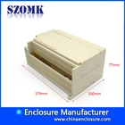 中国 AK-P-14 din rail enclosures with connectors and terminal block the control housing enclosur din 179x100x77mm 制造商