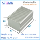 Китай Anodize Enclosure Aluminum Extrusion PCB Housing Box Electronic Shell AK-C-C47 60*82*120mm производителя