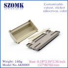 China China manufacture OEM abs plastic din rail enclosure plc control box/ AK80005 157*86*60mm manufacturer