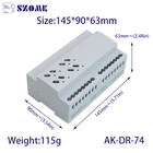 Cina Casella di progetto Din Rail Box Electronics Airosures AK-DR-74 produttore