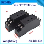 중국 95 * 25 * 41mm ABS 플라스틱 딘 레일 인클로저 접합 상자 AK-DR-33b 제조업체
