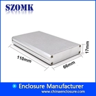 Cina High quanlity szomk custom extruded aluminum project box enclosure case 17*66*free mm produttore