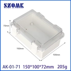 China IP66 Hinged waterproof device enclosure junction box 150*100*72mm AK-01-71 manufacturer