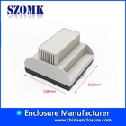 China PLC Din Rail Enclosure ABS plastic box electronic junction box for PCB AK80009 111*108*74mm manufacturer