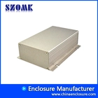 Cina Custodia in alluminio spazzolato anodizzato SZOMK per montaggio a parete per alimentatore AK-C-A17 130 * 97 * 40mm produttore
