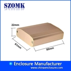 中国 金色电子定制电源铝控制盒适用于pcb AK-C-B38 22 * 61 * 80mm 制造商