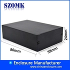 China high quality colorful anodized extruded aluminum transmitter enclosure AK-C-B49 24*58*80mm Hersteller