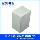 Cina scatole elettriche in alluminio argentato 74x90x130 di alta qualità custodie elettriche in alluminio AK-C-C34 produttore