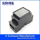 China plastic industrial din rail enclosure with  88*37*59mm custom plastic housing from szomk fabrikant