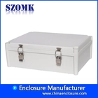 中国 szomk铰链防水外壳盒ABS塑料防水电气外壳电控箱460 * 350 * 165mm AK-02-20-JK户外大型防水外壳外壳 制造商