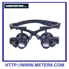 China 9892G LED Double Eye Juwelier Horlogereparatie vergrootglazen Loupe vergrootglas fabrikant
