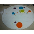 Chine 100% coton réactive serviette de plage ronde imprimé fabricant