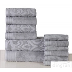 China Cotton Solid Jacquard Bath Towel Set manufacturer