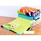 China Extra absorvente, liso estilo de veludo de luxo personalizado toalha de praia impressa 100 * 180cm fabricante