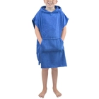 China Microfiber Cotton Hooded Surf Poncho Beach Towels for Kids Hooded Towel for Teen Soft Flannel Changing Robe Hersteller