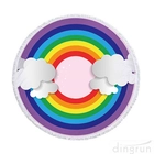 Cina Tovagliolo da spiaggia rotondo stampato Rainbow più recente produttore