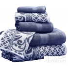 China Yarn Dyed Cotton Jacquard Towel Set manufacturer