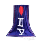 China double side velour reactive printed personalized beach towels manufacturer