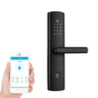 China Digital APP Controlado Fechadura Da Porta Da Frente Inteligente WiFi Bluetooth Fechadura Da Porta de Impressão Digital Com SMS Para Home Office Residencial fabricante