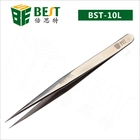 China BST-10L Stainless Steel Eyelash Extension Tweezers manufacturer