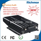 Çin 2TB HDD + 128GB SD card storage 3G/4G WIFI GPS G-sensor Vehicle Mobile DVR 4CH AHD 960P/720P Realtime MDVR üretici firma