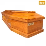 China Venda quente de estilo europeu de alta qualidade Paulownia caixão de madeira maciça fabricante