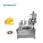 China Máquina automática de enchimento de pistão Dession máquina de enchimento de colher de mel para enchimento de copo de mel máquina de vedação fabricante