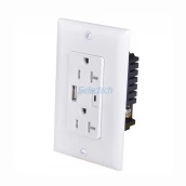 China USB Chargers Type C Receptacle USA CANADA standard electroical wall outlets with TR 20A USB-31-A/C manufacturer
