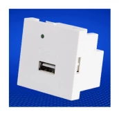 China USB charger modules 50x50mm single port USB charger module 5V 2.1A for 86 panel manufacturer