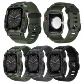 porcelana CBIW543 Sport Rugged TPU Watch Band y estuche para Apple Watch Series 8 7 6 5 4 3 42 mm 44 mm 45 mm fabricante