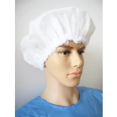 China Beautiful White Disposable Shower Cap with Lace manufacturer