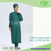 China Dark Green Cotton OP-Kittel Hersteller