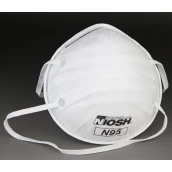 China Nonwoven N95 Face Mask without Valve in White manufacturer