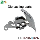 China Chrome plated zinc alloy die casted motorcycle license plate manufacturer