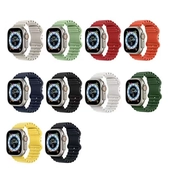 China CBIW546 Silicone Sports Strap Ocean Band For Apple Watch Ultra Series 8 7 6 5 4 3 2 1 manufacturer