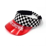 custom sports sun visor hats design logo pvc hats
